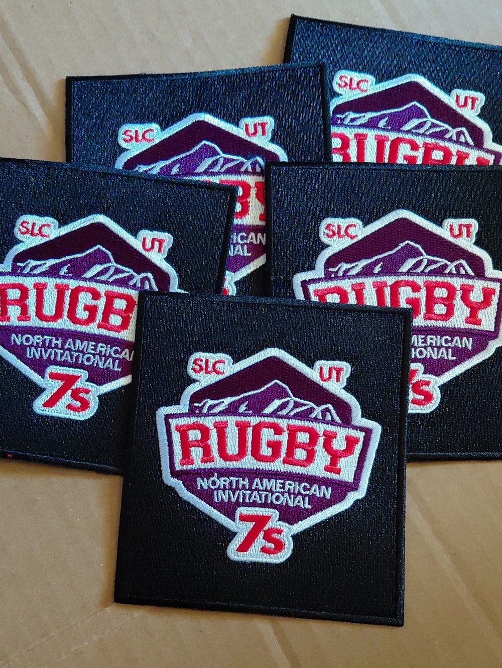 Rugby Uniform Patch Lot Of 5 North American Invitational 7s Slc Utah Set Unused